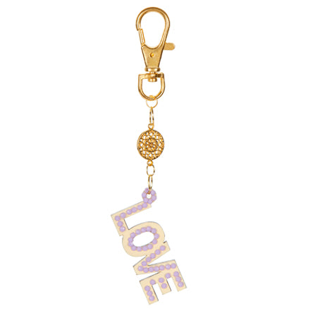 Llavero Con Mandala Y Dije Love