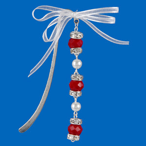 Separador De Libros Con Rondel Y Perlas