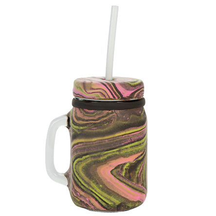 Frasco Marmoleado Con Fomi