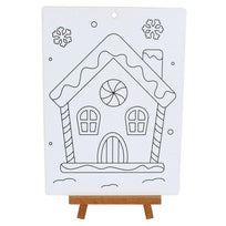 Art.10006 Lienzo Con Atril Mad 22x16cm