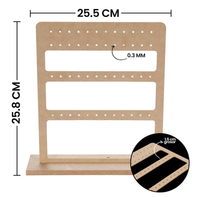 Fantasías Miguel Art.10548 Exhibidor Para Aretes 25.5x25x5cm 1pz