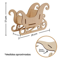 Art.10817 Trineo Santa Chico 17x25x9.5cm 1pz