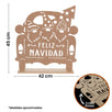 Fantasías Miguel Art.10843 Camioneta Navidad Con Base 45x42x9cm 1pz