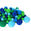 Fantasías Miguel Art.10879 Pom Poms Tamaños Surtidos 30g    (Aprox 70pz) 1pz Azul Multi