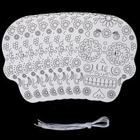 Art.11007 Mascara Para Pintar Calavera 21x16.5cm 8pz