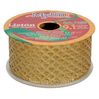 Art.11628 Listón Navideño Metálico 3.8cm 9.1m