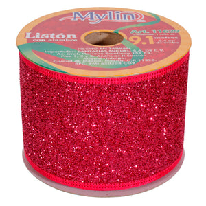 Art.11629 Listón Navideño 6.4cm 9.1m