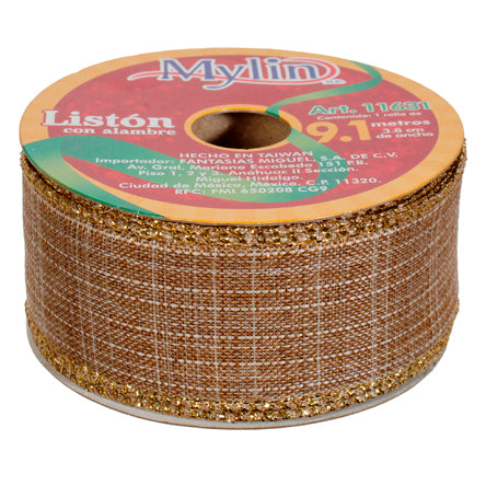 Art.11631 Listón Navideño 3.8cm 9.1m