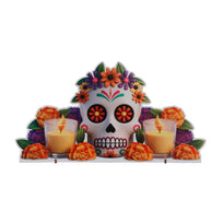 Art.11642 Calavera Velas 16x30cm