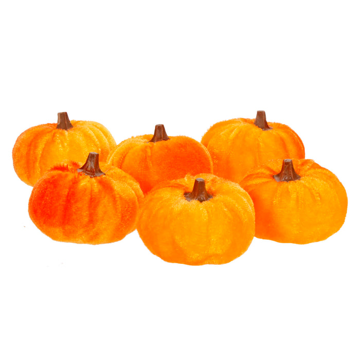 Art.11682 Calabaza Terciopelo 4x5cm 6pz