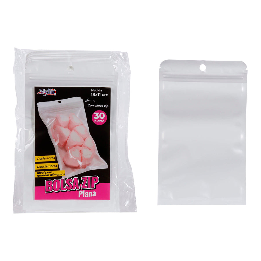 Art.11724 Bolsa Ziplock 18x11cm 30pz