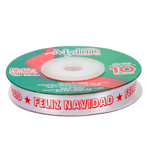 Art.11913 Listón Satín Navidad 10mm 10m