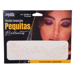 Art.12336 Tatuaje para Cara Diamantada 5x16cm 1planilla