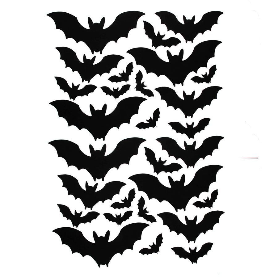 Art.12407 Murciélagos de Papel varios tamaños 28pz
