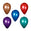 Fantasías Miguel Art.12452 Globos Metálicos 13cm 50pz Surtido