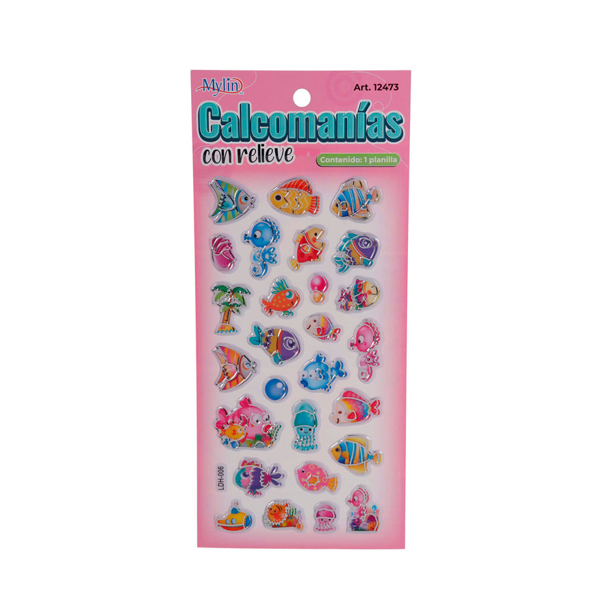 Art.12473 Calcomanía con Relieve