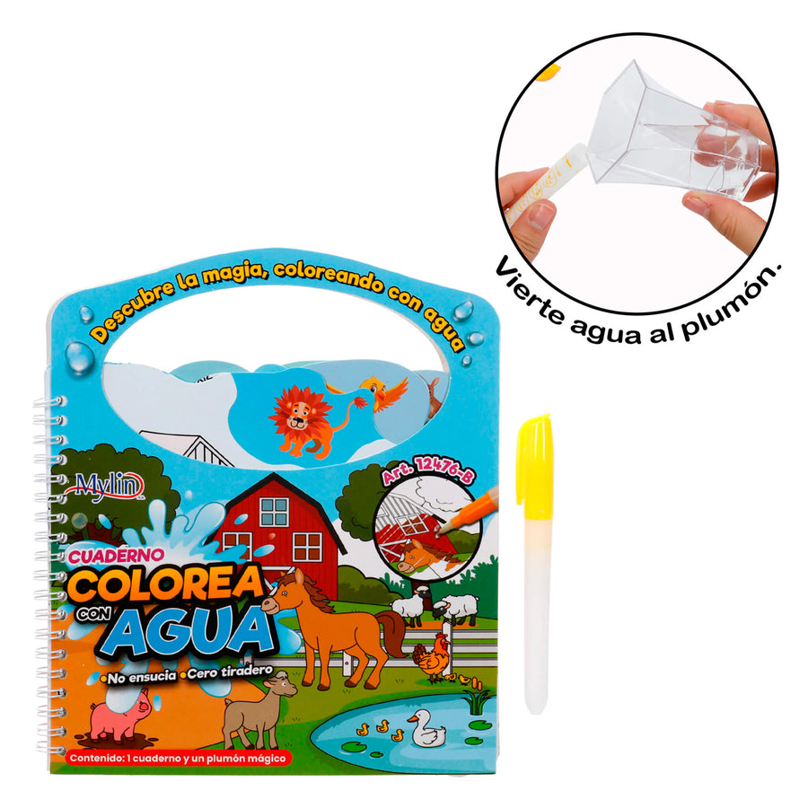 Art.12476 Cuaderno Colorea con Plumón de agua