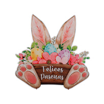 Art.12566 Felices Pascuas 23x23cm