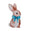 Fantasías Miguel Art.12567 Conejo Moño 29.5x16x8.5cm 1pz Azul