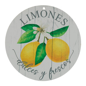 Art.12583 Letrero Limones Circ 20cm