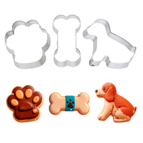 Art.12712 Set cortador Galleta Perro 8x8x2.5cm    (aprox) 3pz