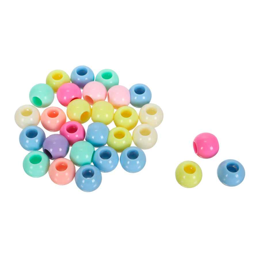 Art.12717 Cuentas Plásticas Redonda Surtido 16mm    (30pz aprox) 50g