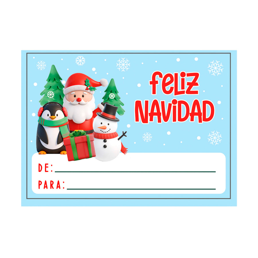 Art.12793 Calcom Navidena 6x8,4cm B/9pz