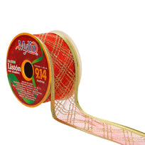 Art.13031 Listón Organza Rombo 3.8cm 9.14m