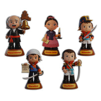 Art.13090 Personajes Independencia 34x20cm    (aprox) 5pz