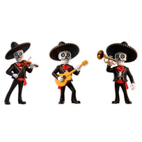 Art.13292 Adorno Mariachis 40x22cm B/3pz