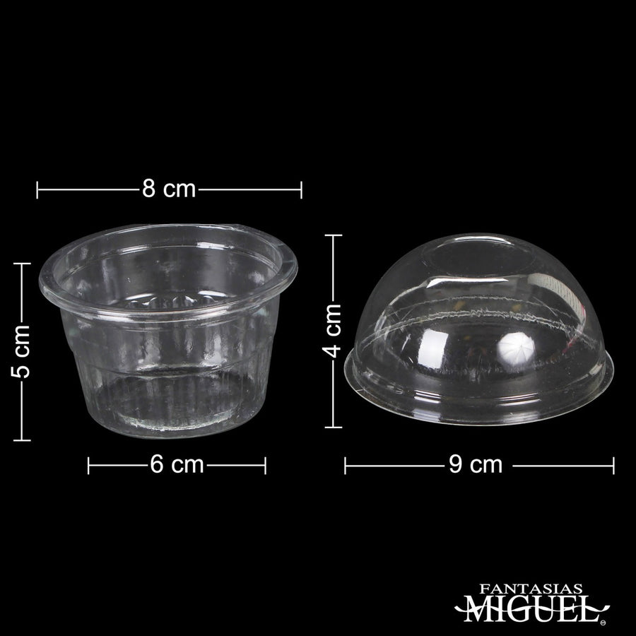 Art.2062 Vaso Con Tapa aprox 140ml 8x9cm 10pz