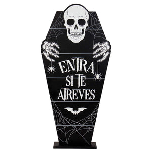 Art.2157 Ataud Calavera C/Base 58.X29cm