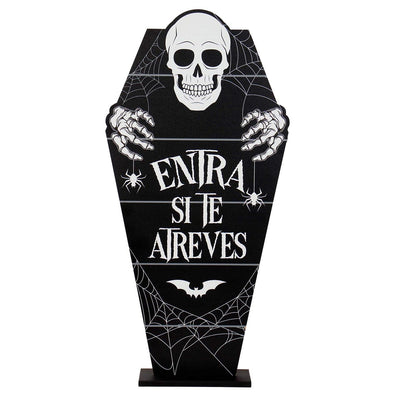 Fantasías Miguel Art.2157 Ataud Calavera Con Base 58x29x7cm 1pz