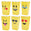 Fantasías Miguel Art.2261 Caja Para Palomitas Emoji 13x7.5x5cm 6pz Multi-Color