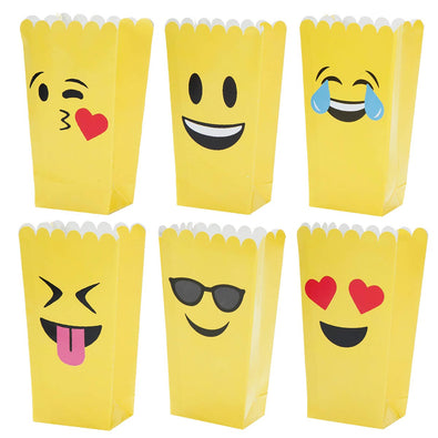 Fantasías Miguel Art.2261 Caja Para Palomitas Emoji 13x7.5x5cm 6pz