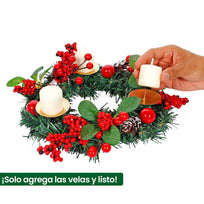 Art.2455 Centro De Mesa Navidad Decorado 31cm 1pz