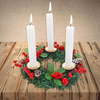 Art.2455 Centro De Mesa Navidad Decorado 31cm 1pz