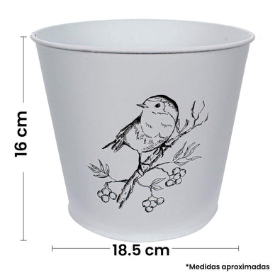 Fantasías Miguel Art.2489 Base Metálica Diseño Con Pájaro 16x18.5cm 1pz