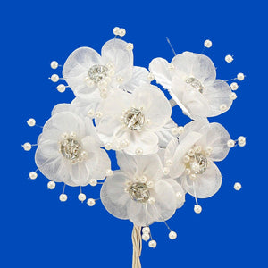 Art.2732 Ramito Flores Con Piedra X6 Flores