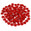 Fantasías Miguel Art.3059 Piedra Acrílica Flor 16mm 100pz Rojo