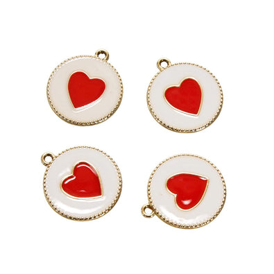 Fantasías Miguel Art.3508 Dije Corazón Círculo 21x18mm 4pz