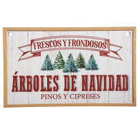 Art.378 Tablita Navidad 12x20cm 1pz