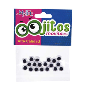 Art.3864 Ojos Movibles 8mm 20pz