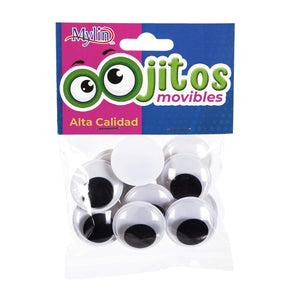 Art.3868 Ojos Movibles 24mm 12pz