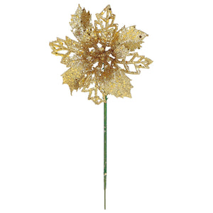 Art.4050 Pick Nochebuena Diamantado/Hoja 17cm 1pz