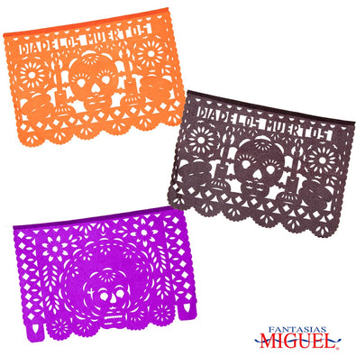 Fantasías Miguel Art.4057 Guia De Papel Picado Muertos 4m 1pz