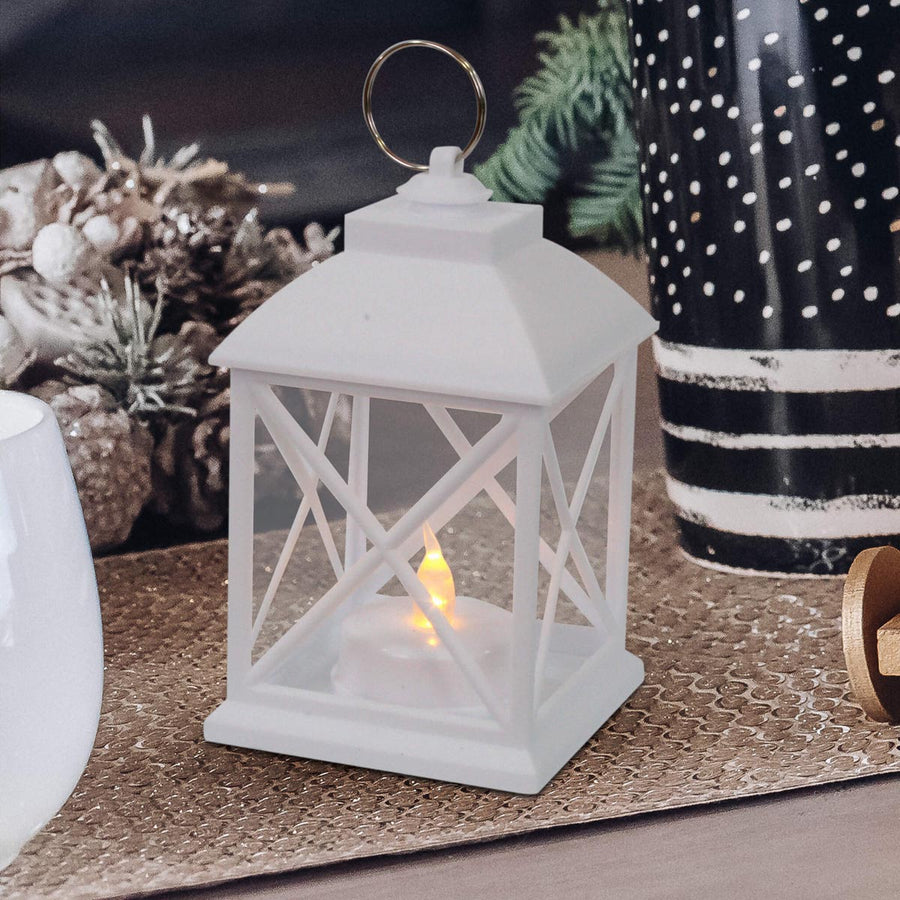 Art.5006 Quinque Plástico Con Vela Led   (Incluye 1 bateria reemplazable) 11.5x7x7cm 1pz