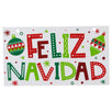 Fantasías Miguel Art.5149 Letrero Feliz Navidad Chico A Color 12.5x22cm 1pz