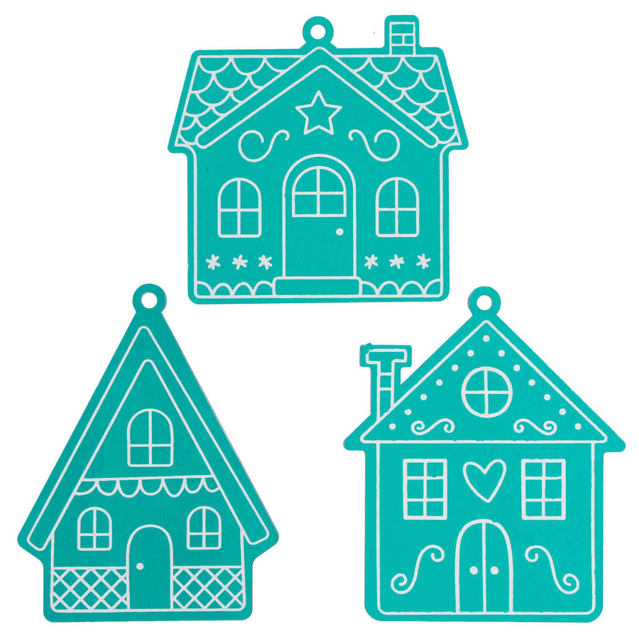 Art.5199 Casitas Navideña De Color