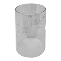 Art.5228 Base Cristal Con 2 Candelabros